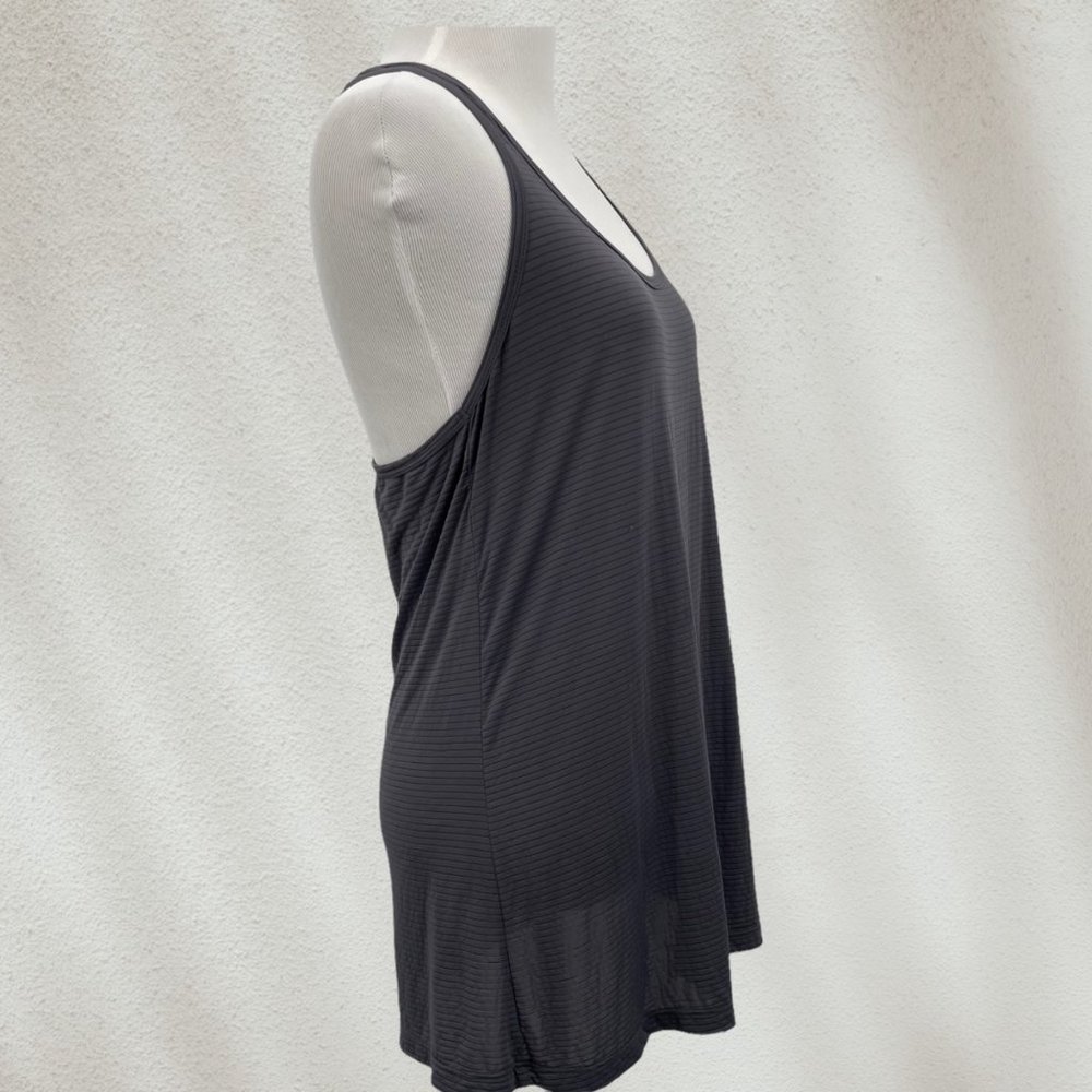 Beyond Yoga Size Medium Gray Racerback Twisted Tank Top Womens Athletic Workout - Picture 3 of 7
